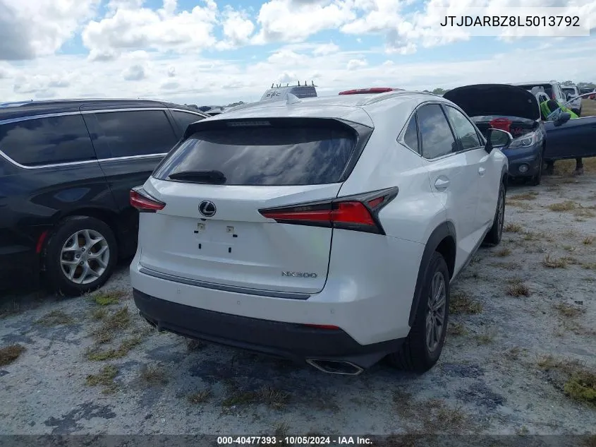 2020 Lexus Nx 300 VIN: JTJDARBZ8L5013792 Lot: 40477393