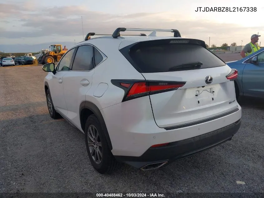 2020 Lexus Nx 300 VIN: JTJDARBZ8L2167338 Lot: 40488462