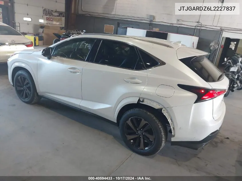 2020 Lexus Nx 300 VIN: JTJGARDZ6L2227837 Lot: 40594433