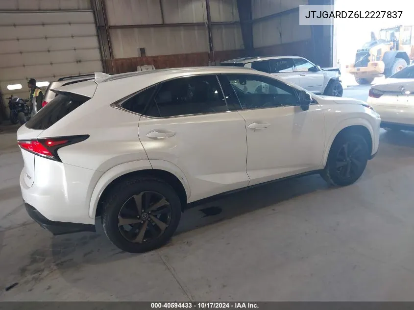 2020 Lexus Nx 300 VIN: JTJGARDZ6L2227837 Lot: 40594433