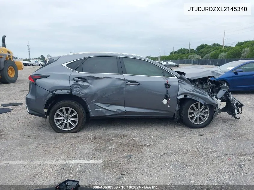 2020 Lexus Nx 300H VIN: JTJDJRDZXL2145340 Lot: 40638969