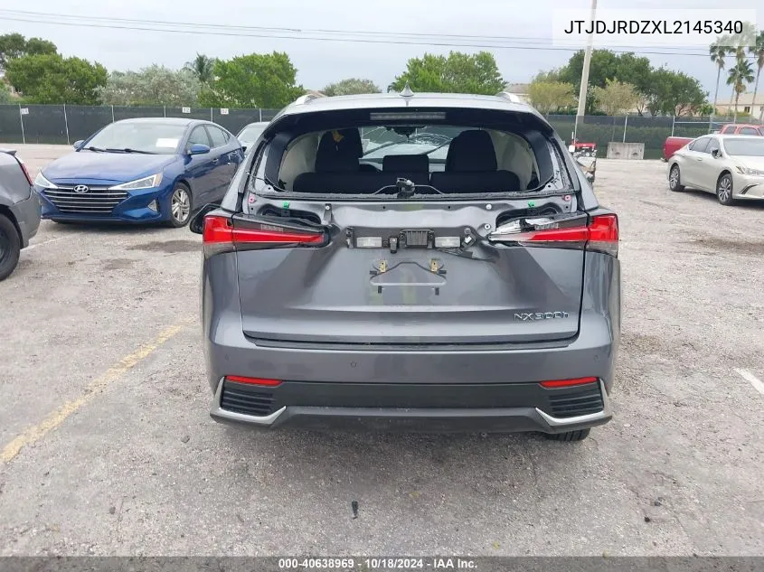 2020 Lexus Nx 300H VIN: JTJDJRDZXL2145340 Lot: 40638969