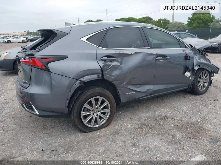 2020 Lexus Nx 300H VIN: JTJDJRDZXL2145340 Lot: 40638969