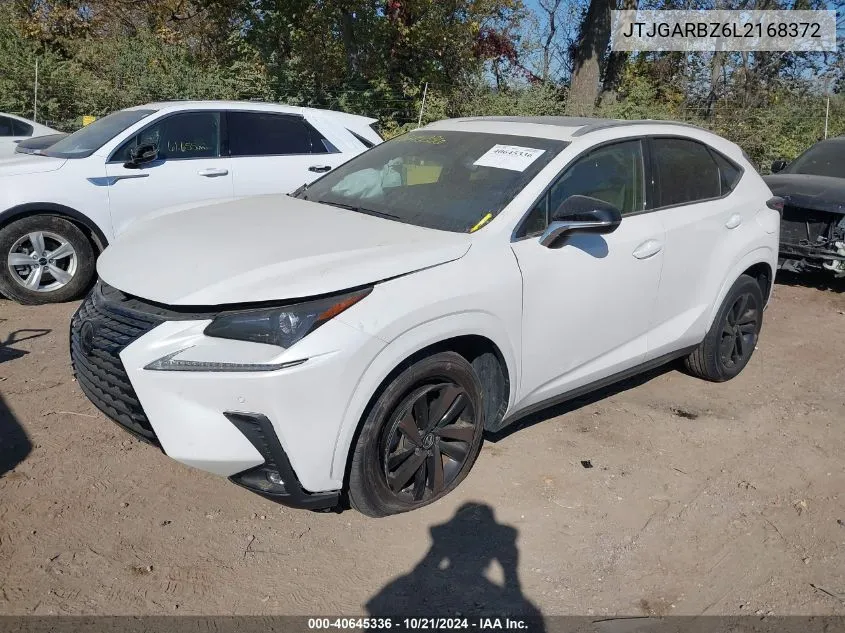 2020 Lexus Nx 300 VIN: JTJGARBZ6L2168372 Lot: 40645336