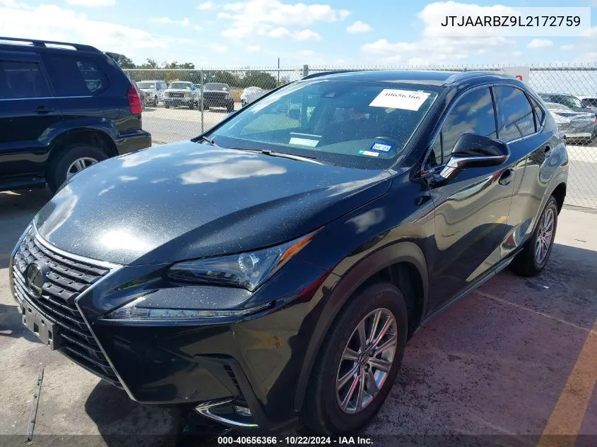 2020 Lexus Nx 300 VIN: JTJAARBZ9L2172759 Lot: 40656366