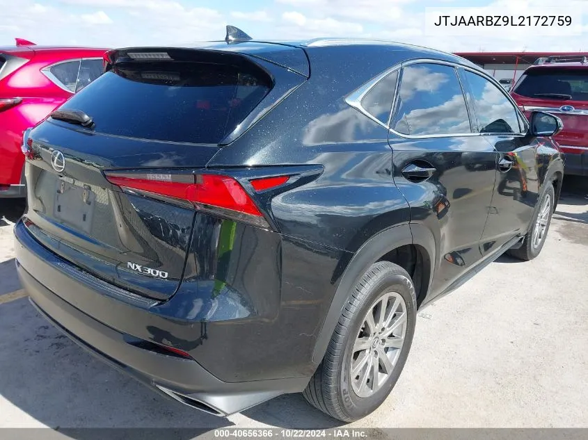 2020 Lexus Nx 300 VIN: JTJAARBZ9L2172759 Lot: 40656366