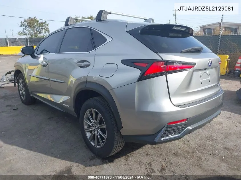 2020 Lexus Nx 300H VIN: JTJAJRDZ5L2129081 Lot: 40771673