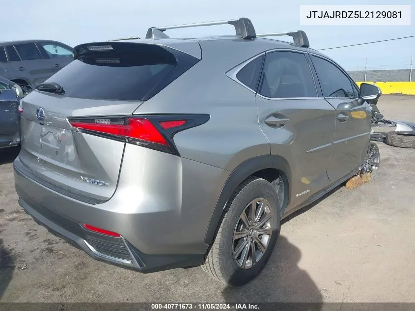 2020 Lexus Nx 300H VIN: JTJAJRDZ5L2129081 Lot: 40771673