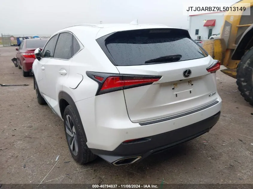 2020 Lexus Nx 300 VIN: JTJGARBZ9L5013149 Lot: 40794837