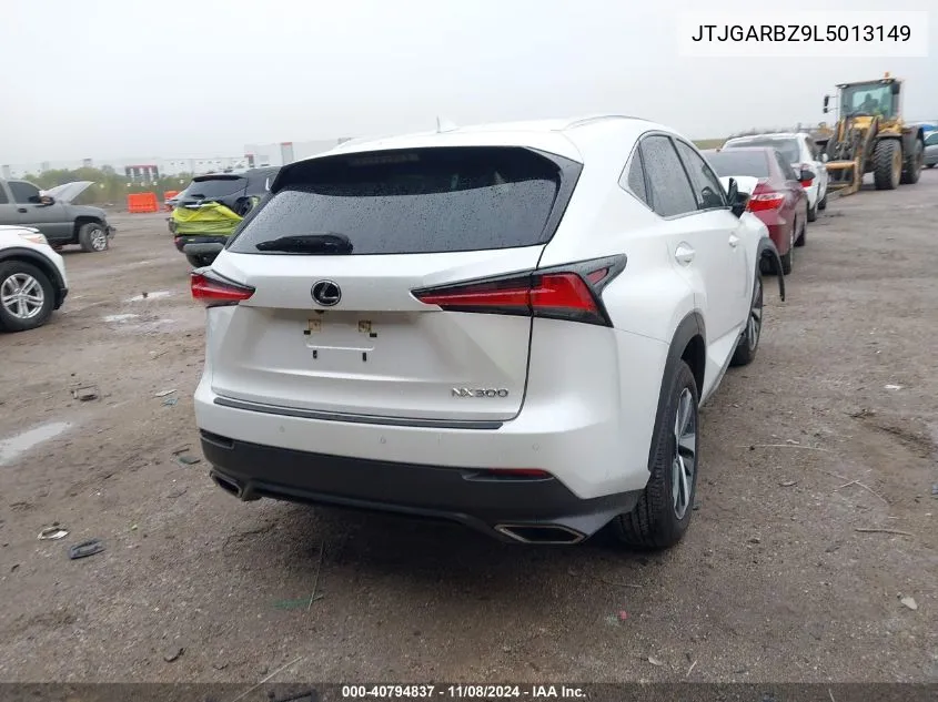 2020 Lexus Nx 300 VIN: JTJGARBZ9L5013149 Lot: 40794837