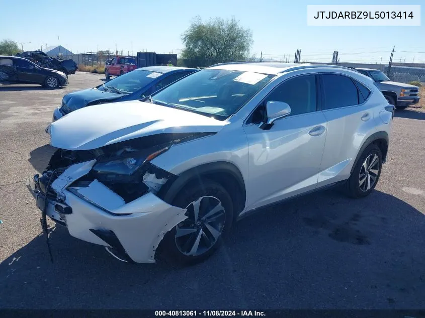 2020 Lexus Nx 300 VIN: JTJDARBZ9L5013414 Lot: 40813061