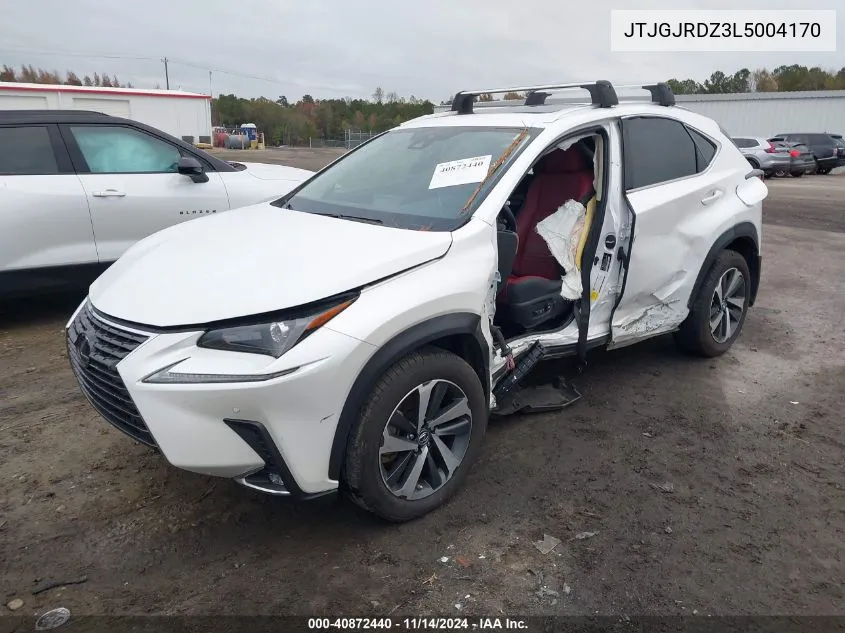 2020 Lexus Nx 300H VIN: JTJGJRDZ3L5004170 Lot: 40872440