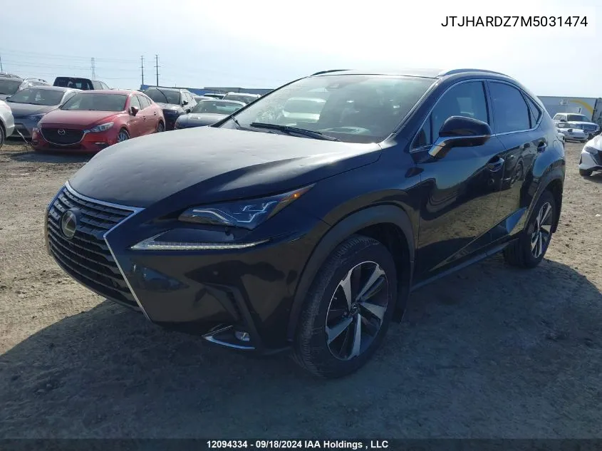 JTJHARDZ7M5031474 2021 Lexus Nx 300 Base/300 Luxury/300 F Sport