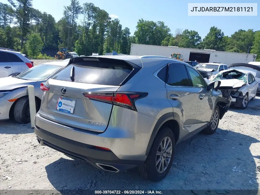 JTJDARBZ7M2181121 2021 Lexus Nx 300