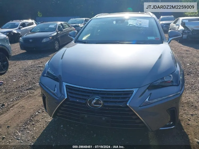 JTJDARDZ2M2259009 2021 Lexus Nx 300