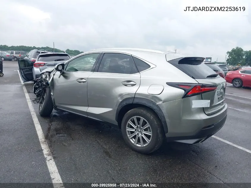 2021 Lexus Nx 300 VIN: JTJDARDZXM2253619 Lot: 39925958