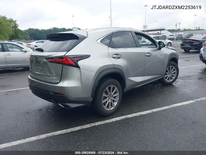 2021 Lexus Nx 300 VIN: JTJDARDZXM2253619 Lot: 39925958