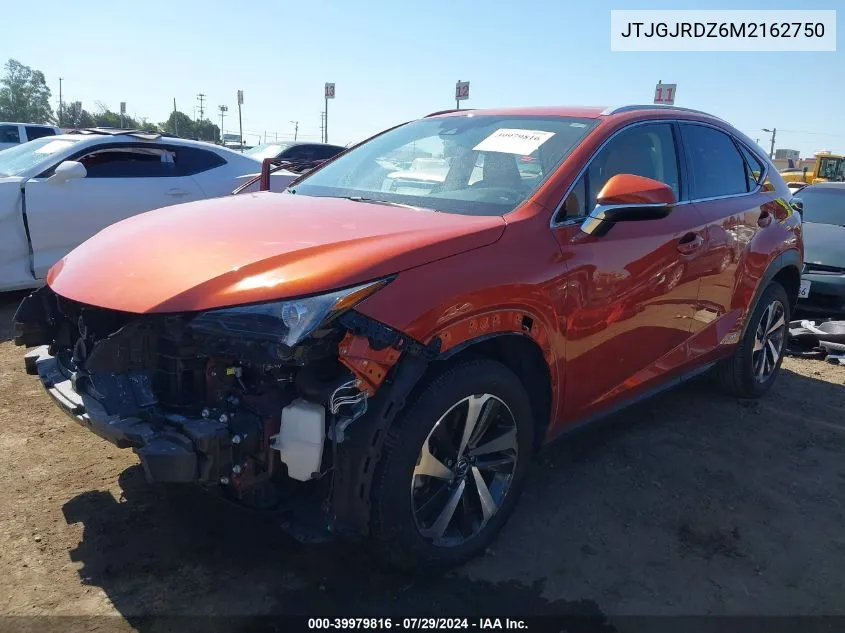 2021 Lexus Nx 300H VIN: JTJGJRDZ6M2162750 Lot: 39979816