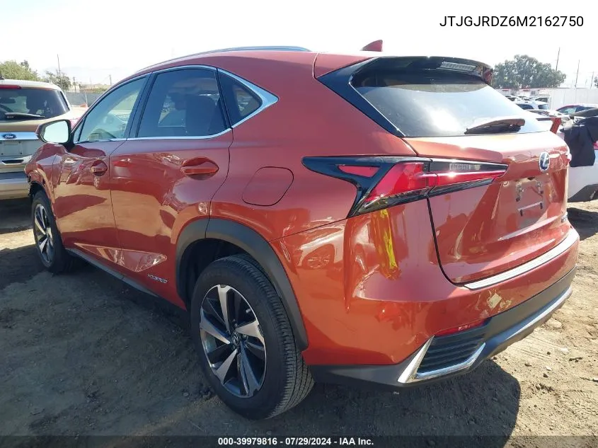 2021 Lexus Nx 300H VIN: JTJGJRDZ6M2162750 Lot: 39979816