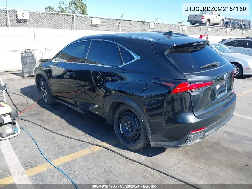 JTJGJRDZ0M2154160 2021 Lexus Nx 300H