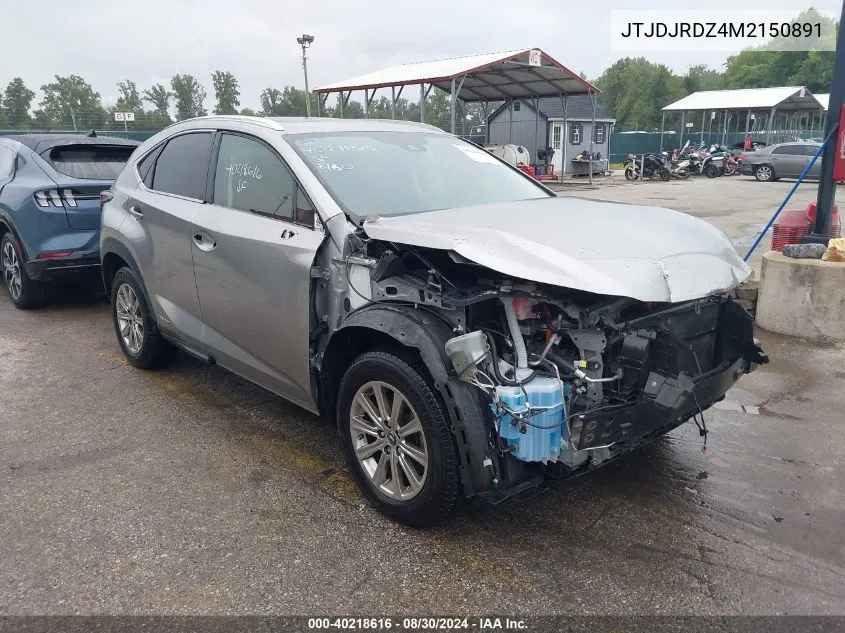 2021 Lexus Nx 300H VIN: JTJDJRDZ4M2150891 Lot: 40218616