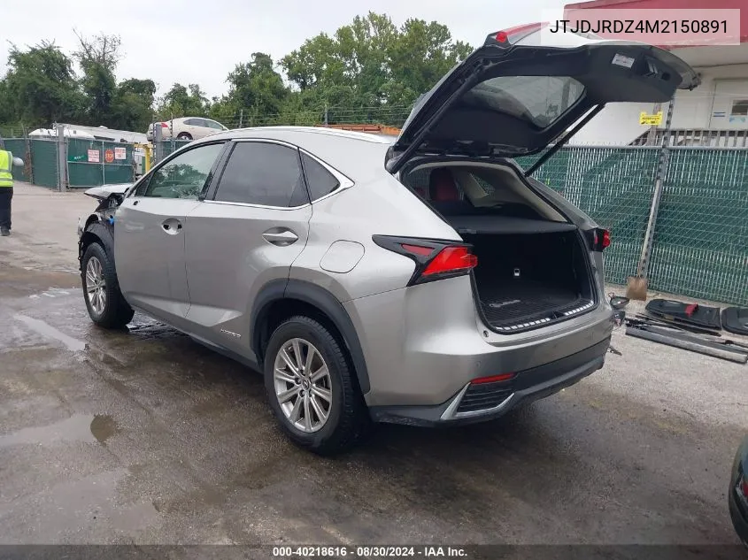 JTJDJRDZ4M2150891 2021 Lexus Nx 300H