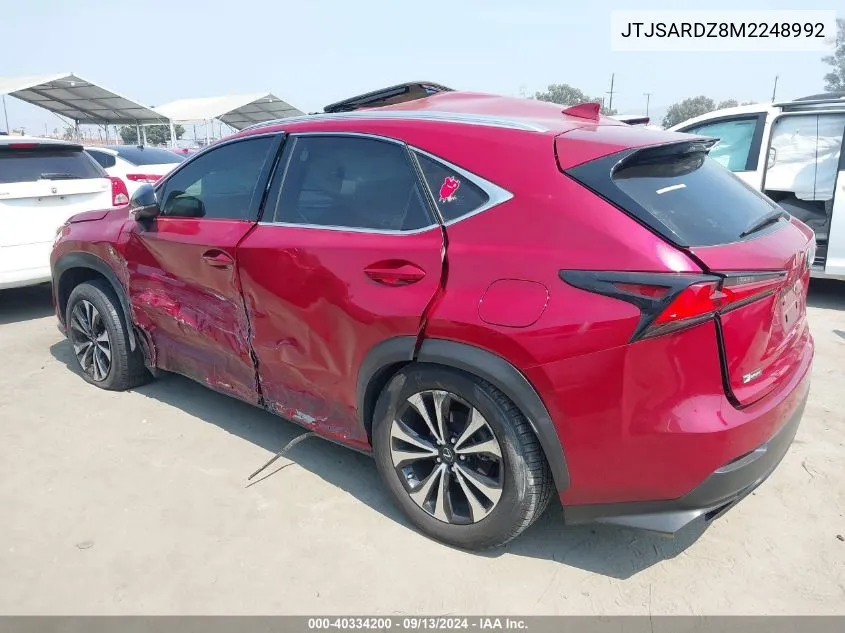 JTJSARDZ8M2248992 2021 Lexus Nx 300 Base/300 Luxury/300 F Sport