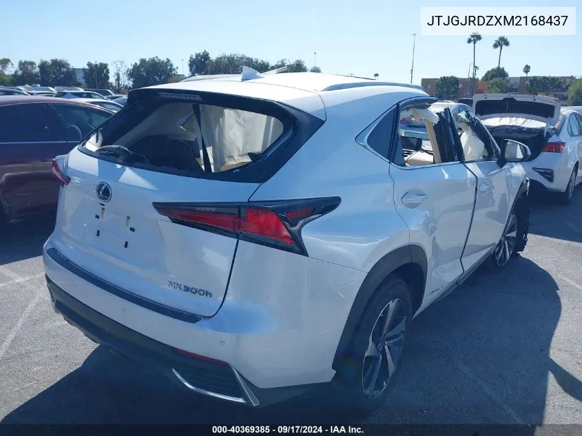 JTJGJRDZXM2168437 2021 Lexus Nx 300H