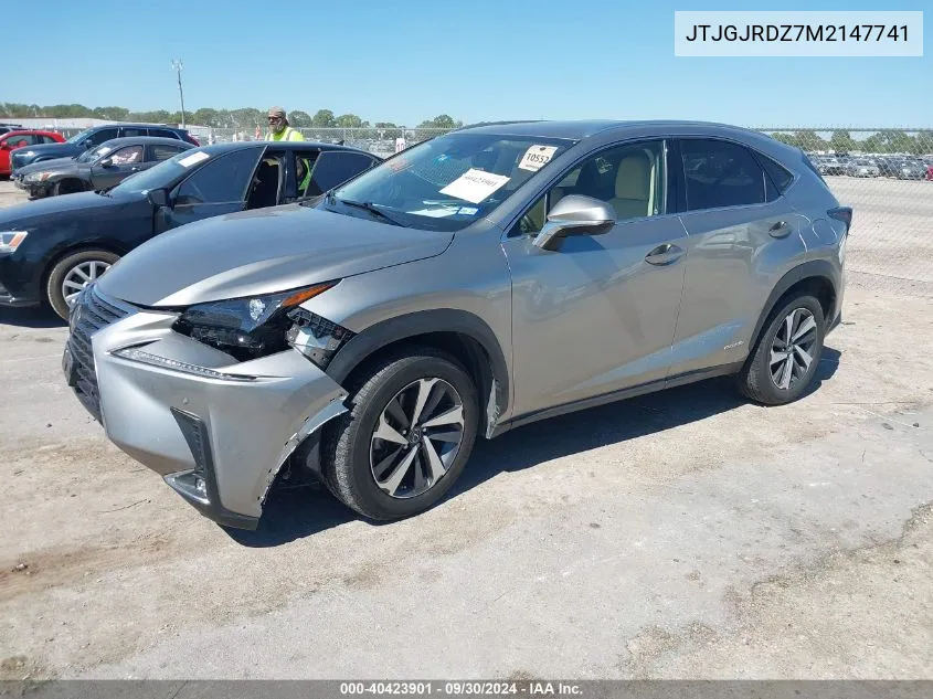 JTJGJRDZ7M2147741 2021 Lexus Nx 300H Base/300H Luxury/300H F Sport Black Line