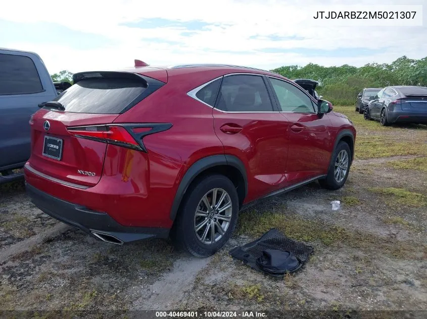 2021 Lexus Nx 300 VIN: JTJDARBZ2M5021307 Lot: 40469401