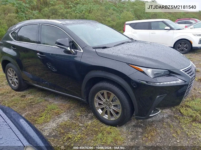 2021 Lexus Nx 300 Base/300 Luxury/300 F VIN: JTJDARBZ5M2181540 Lot: 40476390