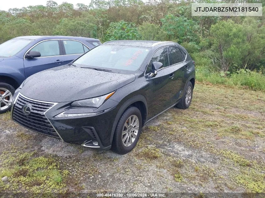 2021 Lexus Nx 300 Base/300 Luxury/300 F VIN: JTJDARBZ5M2181540 Lot: 40476390