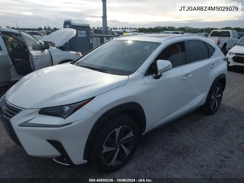 2021 Lexus Nx 300 Base/300 Luxury/300 F VIN: JTJGARBZ4M5029079 Lot: 40505236