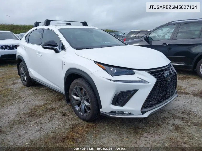 2021 Lexus Nx 300 F Sport VIN: JTJSARBZ6M5027134 Lot: 40511328