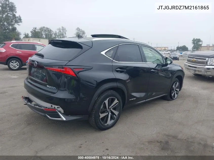 2021 Lexus Nx 300H VIN: JTJGJRDZ7M2161865 Lot: 40584978