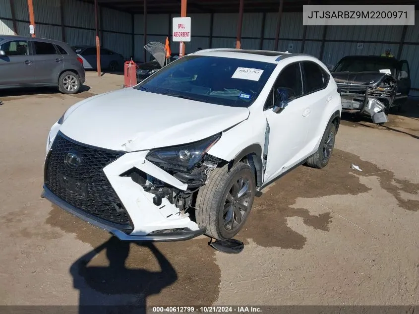 2021 Lexus Nx 300 Base/300 Luxury/300 F VIN: JTJSARBZ9M2200971 Lot: 40612799