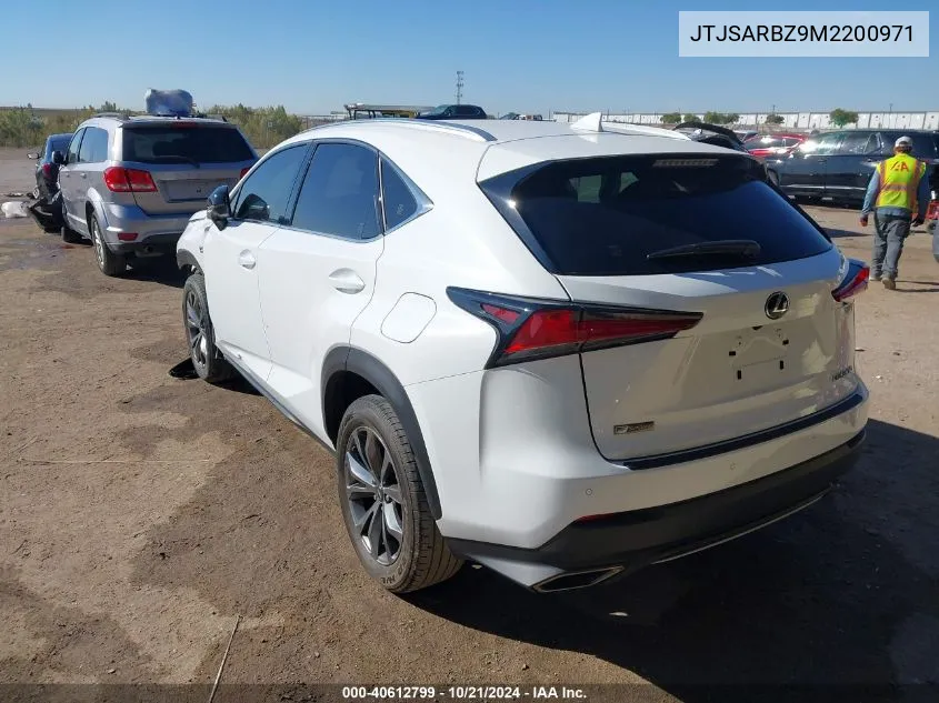 2021 Lexus Nx 300 Base/300 Luxury/300 F VIN: JTJSARBZ9M2200971 Lot: 40612799