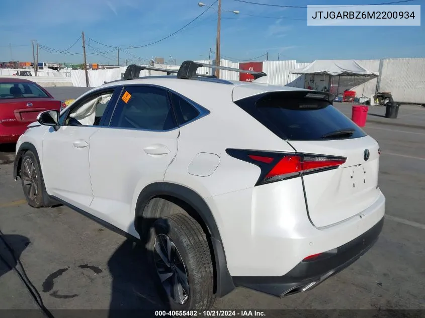 JTJGARBZ6M2200934 2021 Lexus Nx 300 Base/300 Luxury/300 F Sport