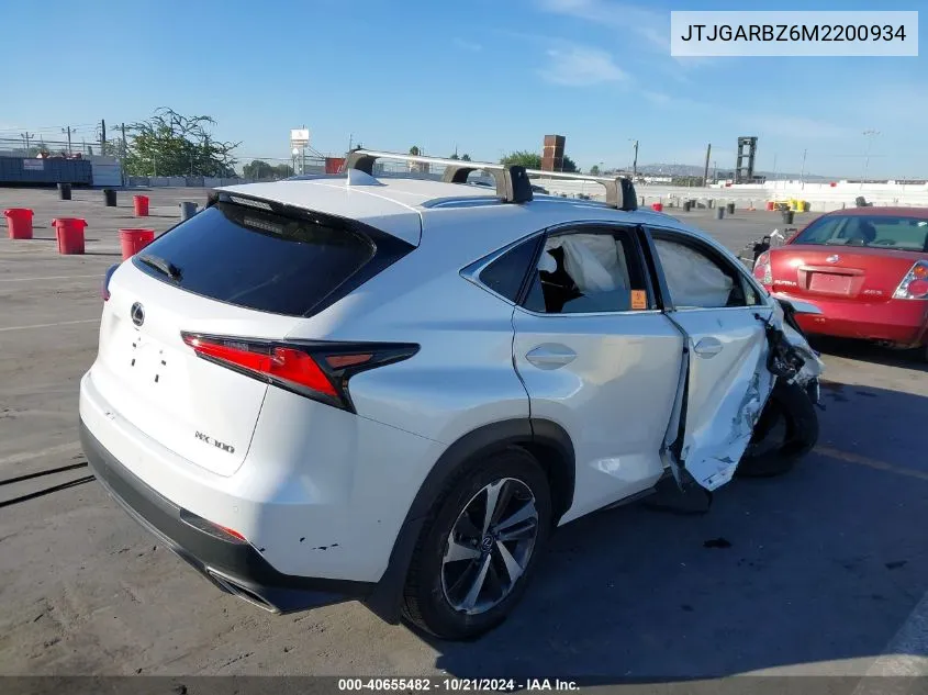 JTJGARBZ6M2200934 2021 Lexus Nx 300 Base/300 Luxury/300 F Sport