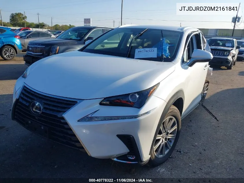 2021 Lexus Nx 300H VIN: JTJDJRDZ0M2161841 Lot: 40778322