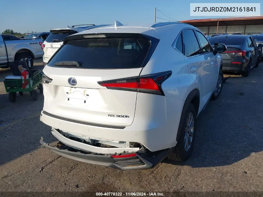 2021 Lexus Nx 300H VIN: JTJDJRDZ0M2161841 Lot: 40778322