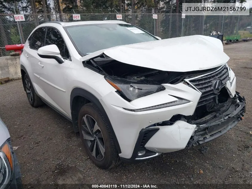 2021 Lexus Nx 300H VIN: JTJGJRDZ6M2156799 Lot: 40843119