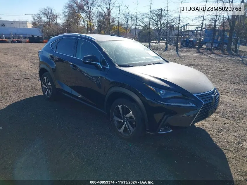 2021 Lexus Nx 300 VIN: JTJGARDZ8M5020768 Lot: 40859374