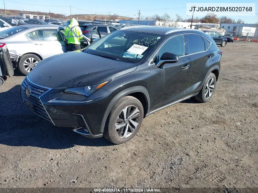 2021 Lexus Nx 300 VIN: JTJGARDZ8M5020768 Lot: 40859374