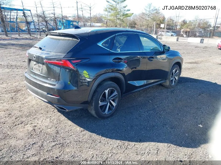 2021 Lexus Nx 300 VIN: JTJGARDZ8M5020768 Lot: 40859374