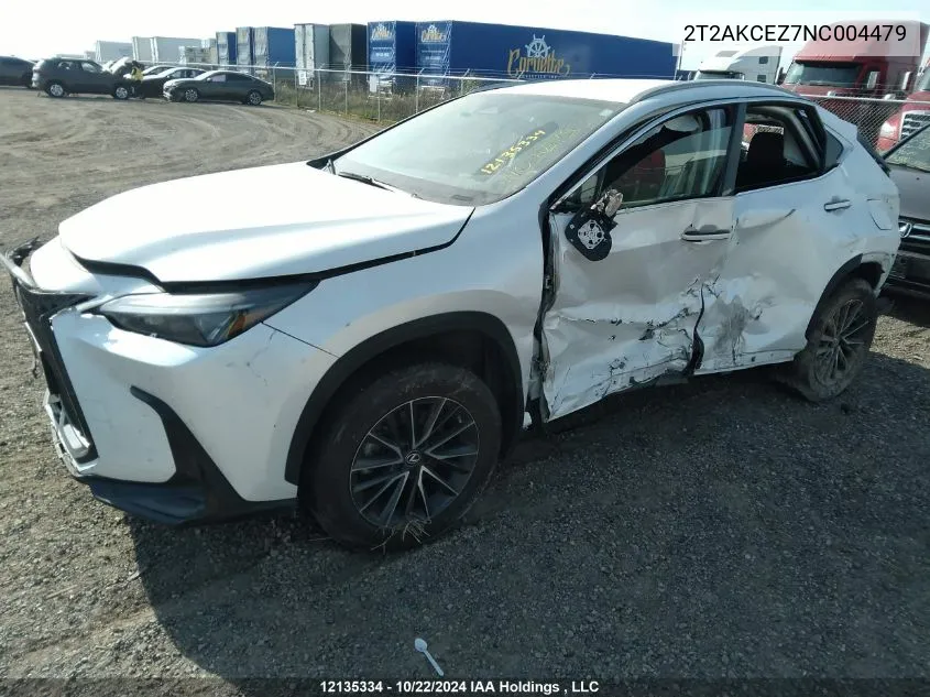 2022 Lexus Nx 350H 350H VIN: 2T2AKCEZ7NC004479 Lot: 12135334