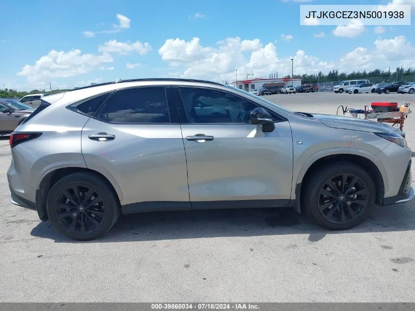 JTJKGCEZ3N5001938 2022 Lexus Nx 350 F Sport Handling