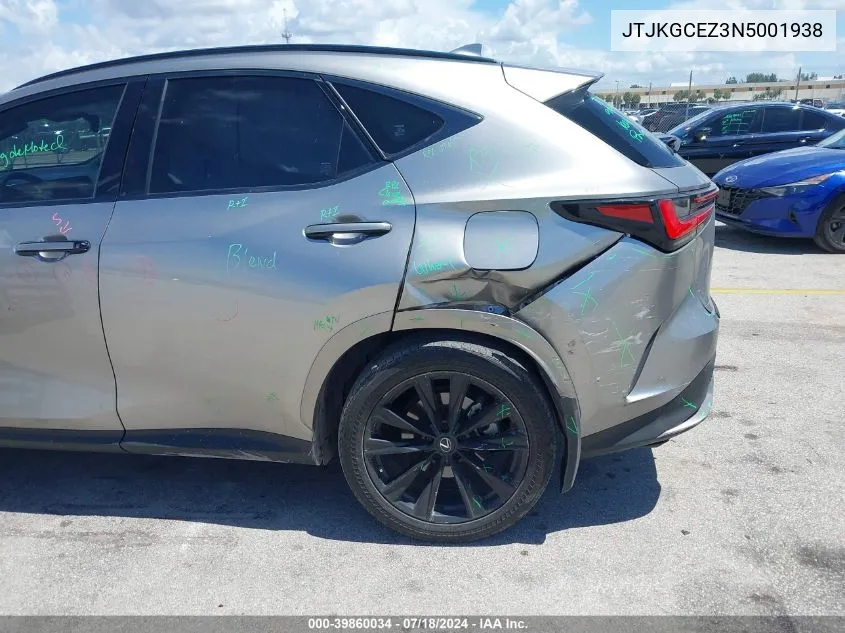 JTJKGCEZ3N5001938 2022 Lexus Nx 350 F Sport Handling