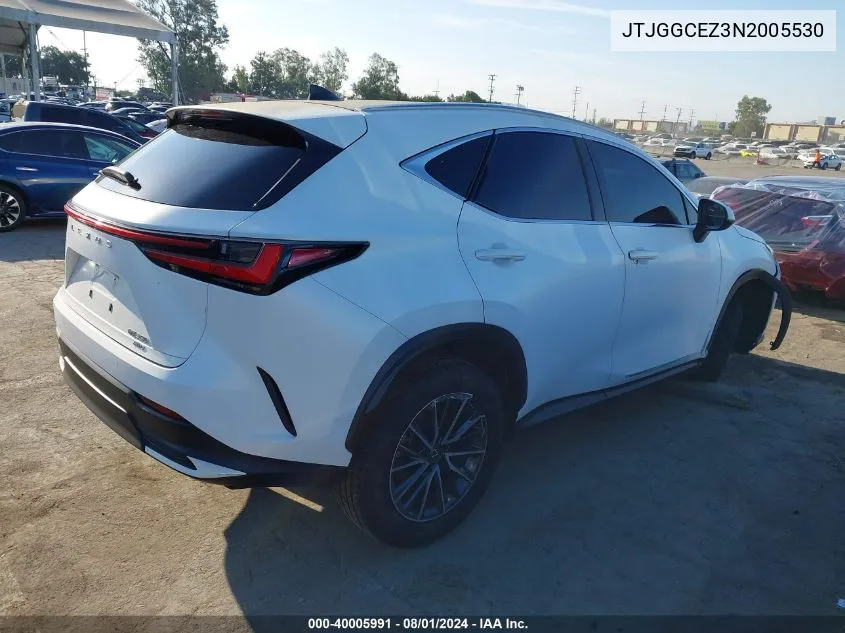 JTJGGCEZ3N2005530 2022 Lexus Nx 350 Premium