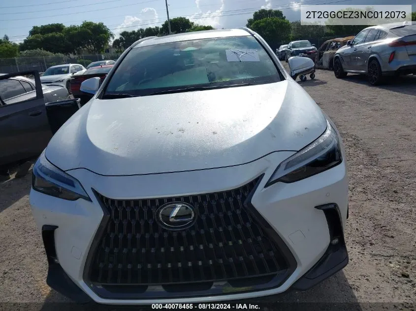 2T2GGCEZ3NC012073 2022 Lexus Nx 350 Premium